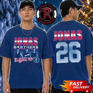 Jonas Brothers The Burning Up Tour All Over Again 2026 Buffalo New York 26 Merch Tee At KeyBank Center On October 20 2026 Unisex T Shirt Two Sided