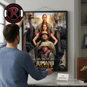 Jumanji Open World 2026 Official Poster Only In Theaters Christmas On December 25 2026 Two Worlds Collide One Final Game Poster Canvas