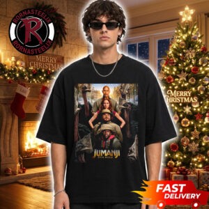 Jumanji Open World 2026 Official Poster Only In Theaters Christmas On December 25 2026 Two Worlds Collide One Final Game Unisex T Shirt