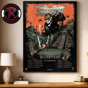 Kanonenfieber Weltensturm Lateinamerika Tour 2027 Schedule Tour Dates Poster Decor