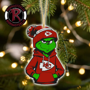 Kansas City Chiefs x Grinch 2026 Decorate Gift Christmas NFL Ornament