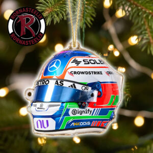 Kimi Antonelli Mercedes F1 Racing Fan Gift 2026 Tricolor Helmet Formula 1 Ornament