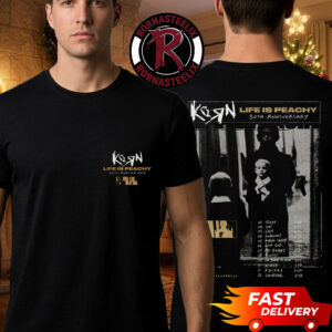 Korn Band Life Is Peachy 30th Anniversary Album Cover Tracklists Unisex T Shirt Two Sided