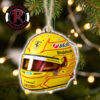 Lando Norris McLaren F1 Team Racing Fan Gift 2026 Neon Swirl Helmet Formula 1 Ornament