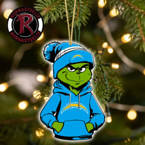 Los Angeles Chargers x Grinch 2026 Decorate Gift Christmas NFL Ornament