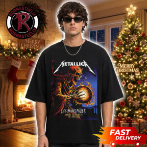 Metallica Event 5th Night Poster Life Burns Faster 2026 At Sphere Las Vegas NV On October 15 2026 Demon Wizard Unisex T Shirt
