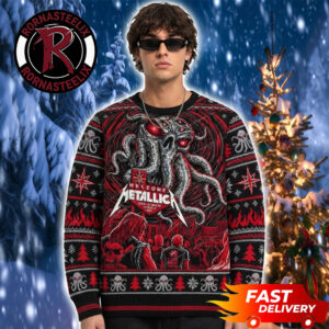Metallica Life Burns Faster 2026 Sphere Las Vegas Nevada Cthulhu Christmas Metallica Ugly Sweater