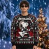 Metallica x Snoopy Cosplay Robert Trujillo Guitarist Dark Waves Christmas 2026 Metallica Ugly Sweater