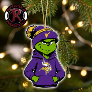 Minnesota Vikings x Grinch 2026 Decorate Gift Christmas NFL Ornament