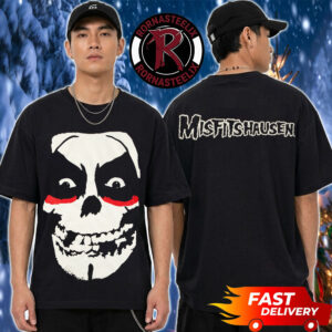 Misfits x Danhausen Misfitshausen Fiend Skull Unisex T Shirt Two Sided