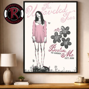 Olivia Rodrigo The Unraveled Tour At TD Garden Boston MA On October 17 18 2026 Poster Decor