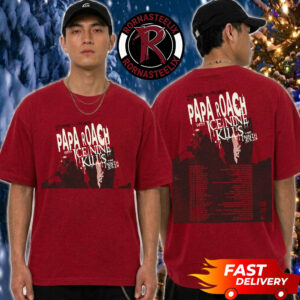 Papa Roach Rise Of The Roach Tour 2027 Schedule Tour Dates Unisex T Shirt Two Sided