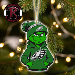 Philadelphia Eagles x Grinch 2026 Decorate Gift Christmas NFL Ornament