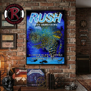 Rush Fifty Something Tour 2026 Official Poster Seattle WA At Climate Pledge Arena On October 10 12 2026 Art By Shogo Ota Poster Decor
