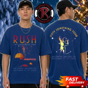 Rush Fifty Something Tour 2026 San Jose California Exclusive Tee At SAP Center On October 15 And 17 2026 Unisex T Shirt Two Sided