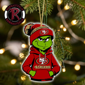 San Francisco 49ers x Grinch 2026 Decorate Gift Christmas NFL Ornament