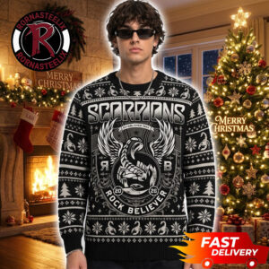 Scorpions Rock Believer Winged Christmas 2026 Scorpion Ugly Sweater