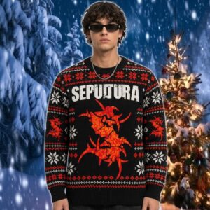 Sepultura Orange Logo Christmas 2026 Sepultura Ugly Sweater