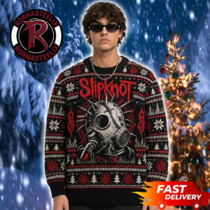 Sid Wilson Gas Mask Fair Isle Christmas 2026 Slipknot Ugly Sweater
