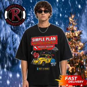 Simple Plan Bigger Than You Think Tour 2026 Exclusive Tee At Forest National On October 5 2026 Brussels Belgium Unisex T Shirt