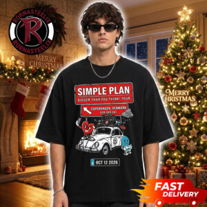 Simple Plan Denmark 2026 Exclusive Tee At Den Gr Hal On October 12 2026 Copenhagen Denmark Bigger Than You Think Tour 2026 Unisex T Shirt