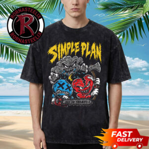 Simple Plan Halloween 2026 Trick Or Treat Washed T Shirt
