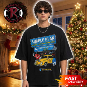 Simple Plan Stockholm 2026 Exclusive Tee At Fallan On October 14 2026 Bigger Than You Think Europe Tour 2026 Unisex T Shirt