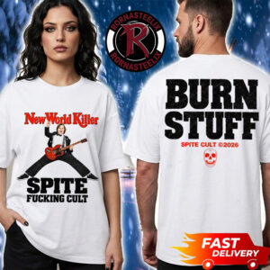 Spite New World Killer Tour 2026 Jack Black Burn Stuff Spite Fucking Cult Unisex T Shirt Two Sided