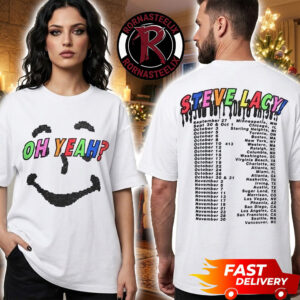 Steve Lacy Oh Yeah Tour 2026 Smiley Rainbow Face Schedule Tour Dates Unisex T Shirt Two Sided