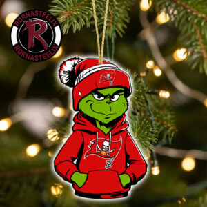 Tampa Bay Buccaneers x Grinch 2026 Decorate Gift Christmas NFL Ornament