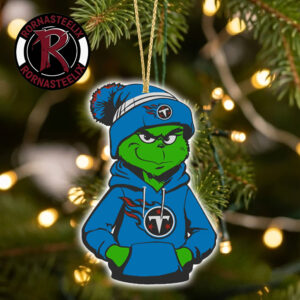 Tennessee Titans x Grinch 2026 Decorate Gift Christmas NFL Ornament