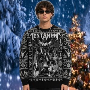 Testament Demon Dark Fantasy Christmas 2026 Testament Ugly Sweater