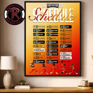 The Firefighters BBCL 2027 Season Schedule Poster Decor