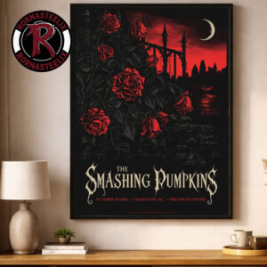 The Smashing Pumpkins Charlotte NC 2026 Event Poster At Spectrum Center On October 16 2026 The Rats in a Cage Tour Poster Decor