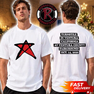 Turnstile The Never Enough Tour Part 2 Exclusive Tee At Ventura County Fairgrounds On October 14 2026 Ventura CA Unisex T Shirt Two Sided