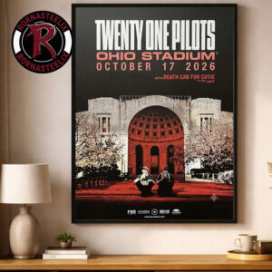 Twenty One Pilots Columbus Ohio Event Poster At The Shoe Ohio Stadium On October 17 2026 Poster Decor