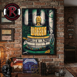 Weezer The Gathering Tour 2026 Tampa FL Event Poster At Benchmark International Arena On October 14 2026 Poster Decor