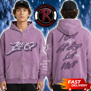 Zayn Malik The Konnakol Tour 2026 Merch I Cried At Zayn Last Night At Santander Arena On October 2 2026 Santiago Unisex Zip Hoodie